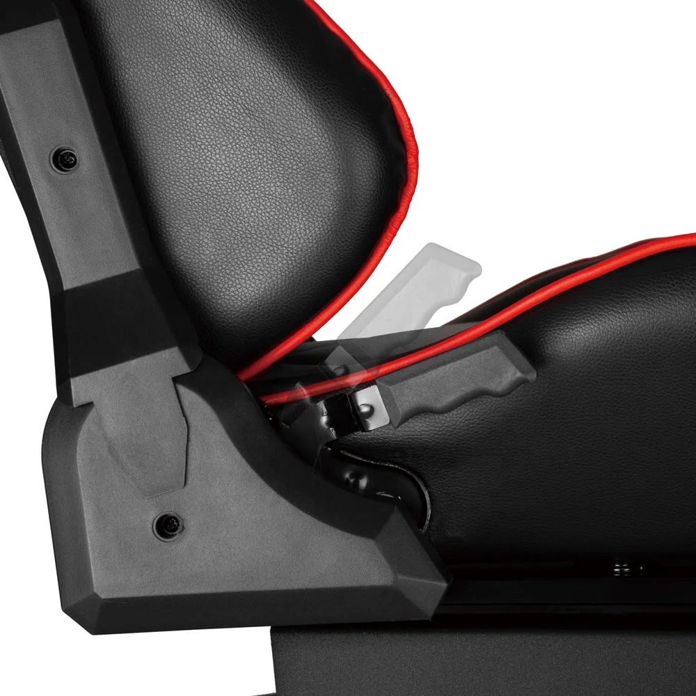 Супер красный классический профессиональный уровень спортивный гоночный руль регулируемый симулятор сиденья кабины с одним креплением на монитор