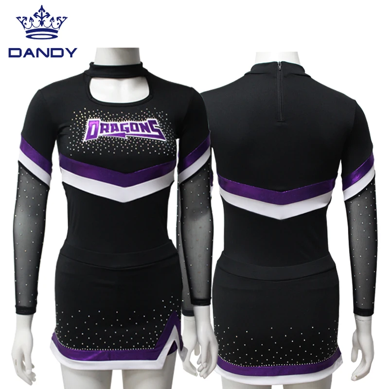 Wholesale Cheerleading Practice Wear Custom Cheer Top And Short Hot ...
