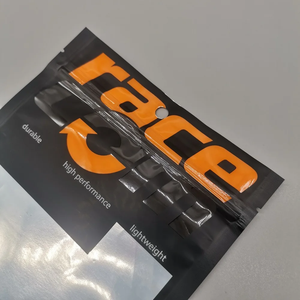 Packaging Clear Front Silver Back Aluminized Mylar Zipper Window Printed Transparent Plastic Bag