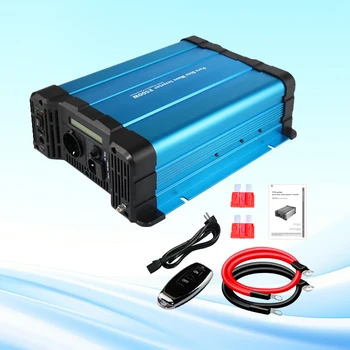 2500W Off Grid Solar Power  Invert Pure Sine Wave Converter 12V 24V 48V to 110V 220V with  LCD Display with Bypass Function