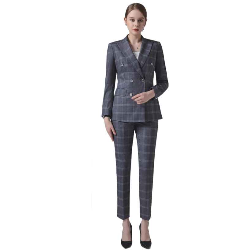 High-end Fashion Style Women's Suit and Trousers Elegant Sets for Formal Office Business Wear