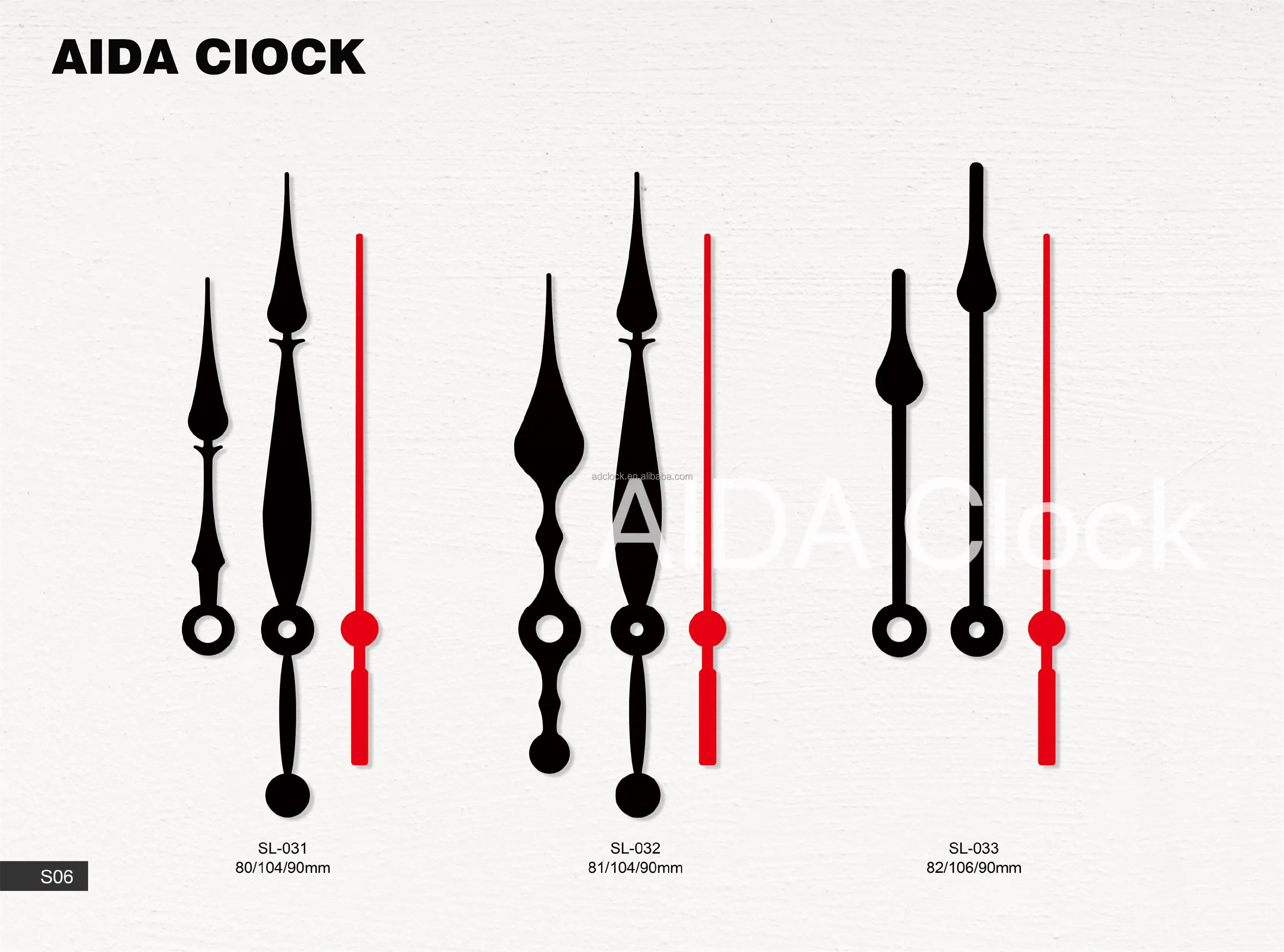 Various Design Plastic Clock Needle Children Educational Clock Kit ...