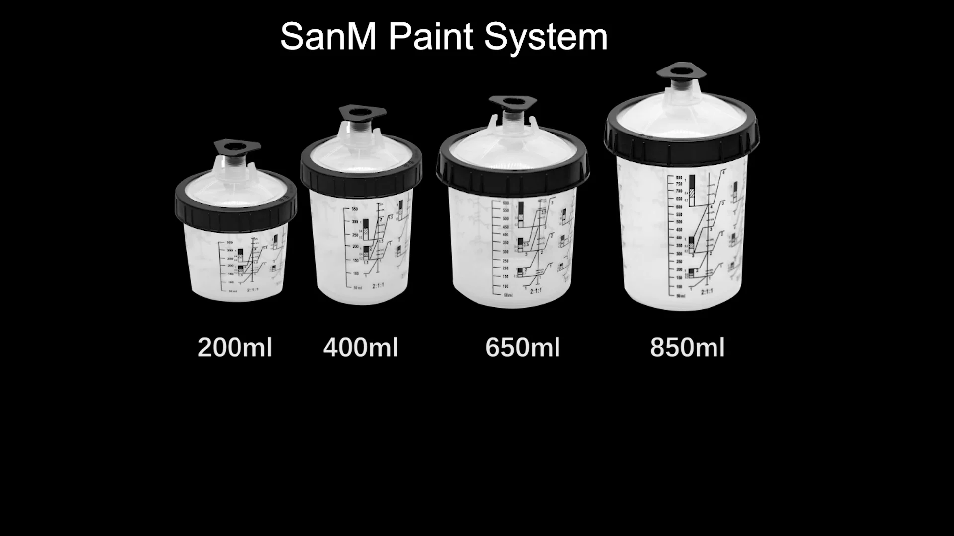 Paint System Mixing Cup Hvlp Air Spray Gun Disposable Plastic Pp Paint