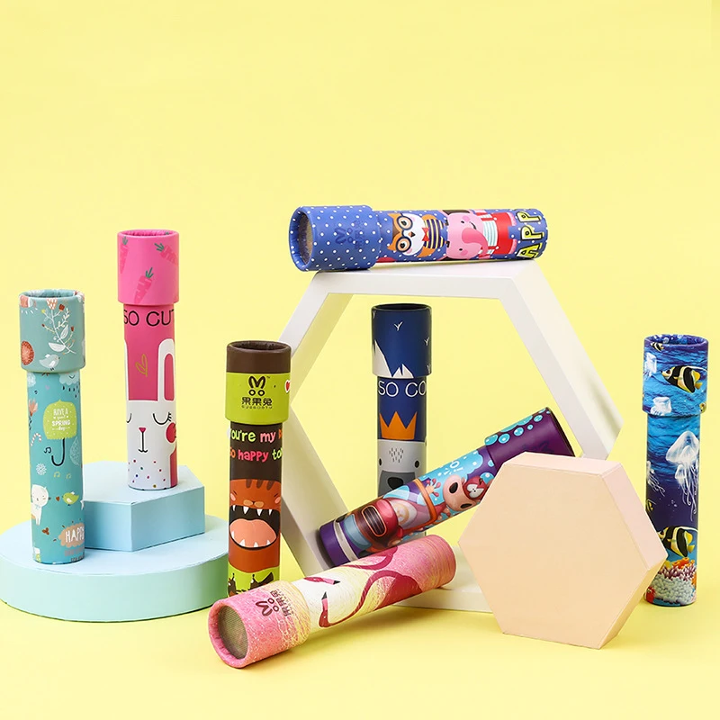 Вращающийся калейдоскоп HLC501 детские игрушки классический развивающий научный эксперимент необычный мультяшный игрушка