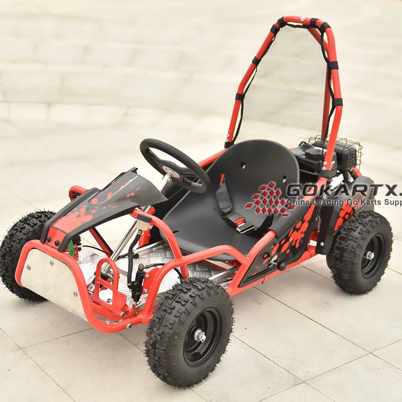 2023 Pull Start System Cheap Gasoline Go Kart Buggy Gokart for Sale 4 Stroke 100cc Racing Go Kart for Kids