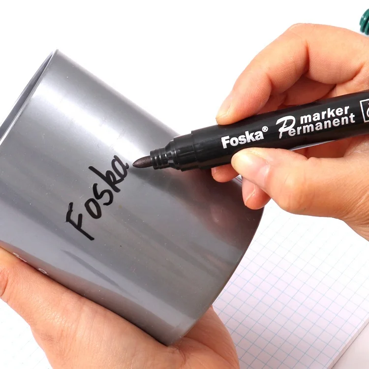 Foska Acrylic Black Permanent Markers No Fading Ink