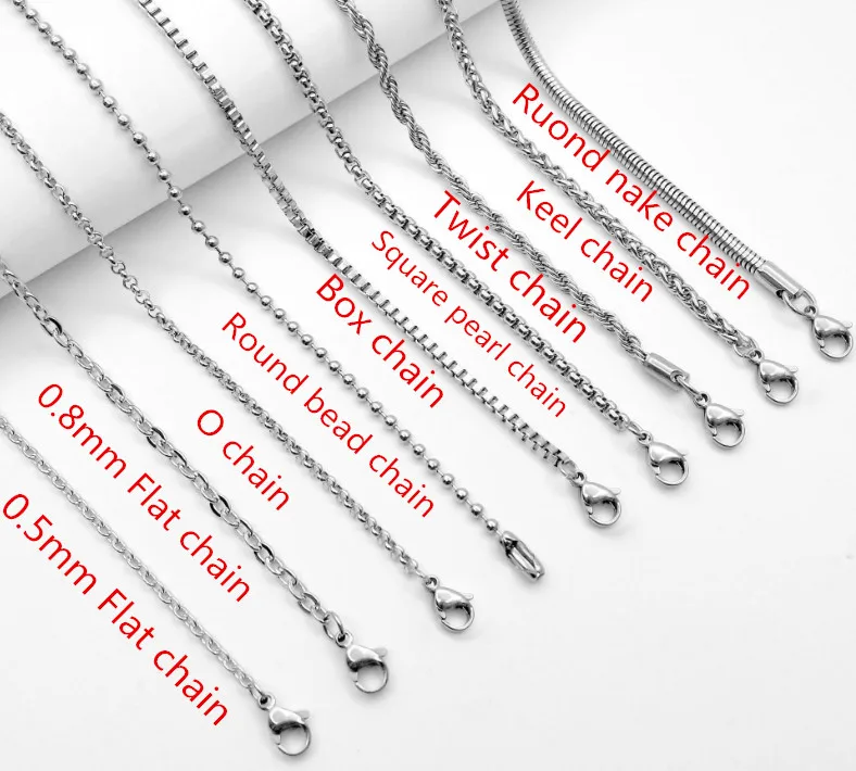 wholesale stainless steel chain necklaces keel