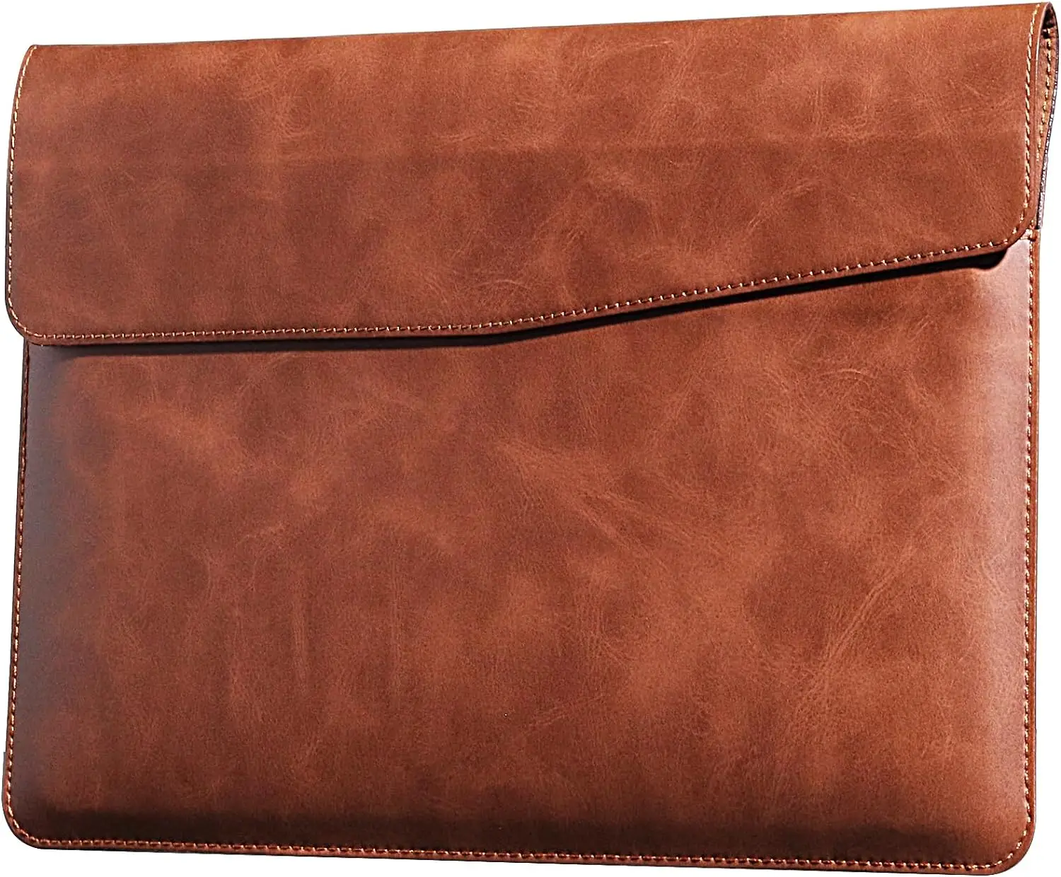 Leather Laptop Sleeve for MacBook Pro 14 Inch M3 M2 M1 Slim and Durable Waterproof Protective Bag Genuine Leather Cover