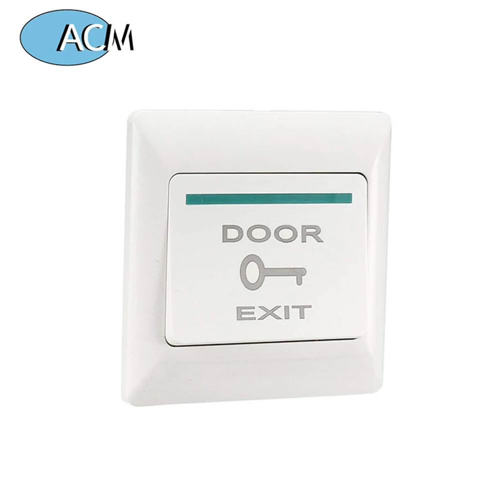 Exit Button White Plastic Exit Push Release Button Switch for Door Access