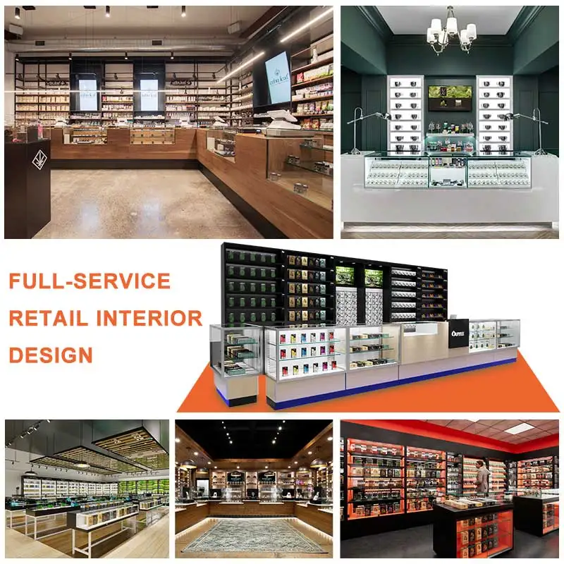 Glass Counter Display Case With Light Dispensary Counters Design Modern Tobacco Furniture Smoke Shop Showcase