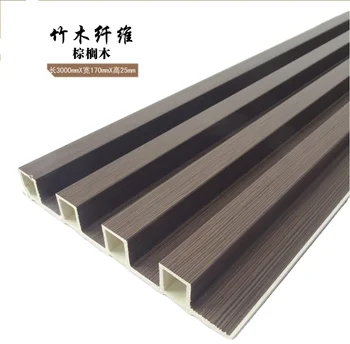 Haidela Outdoor Waterproof Wood Plastic Composite Round Hollow Board WPC teak wood decking