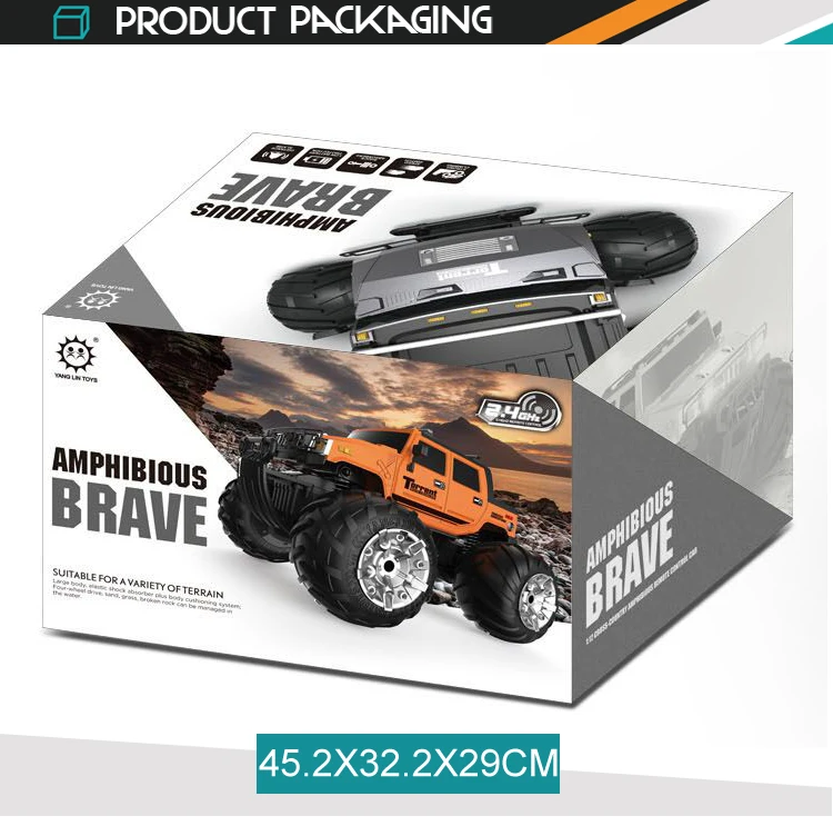 amphibious brave remote control car