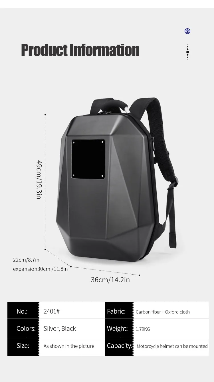 2024 New Fashion Waterproof Backpack For Motorcycle Motorcycle Led   H53755c50ec08479eb9ae37123448db25R 