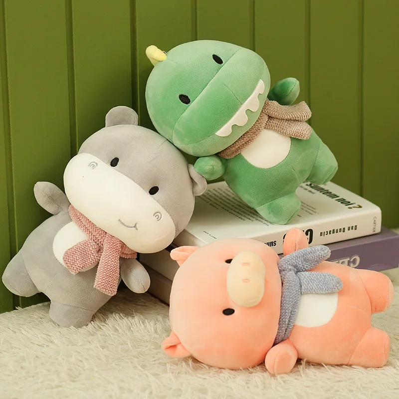 Cute Lovely 2024 Customized Soft Plush Hippopotamus Toys for Kids