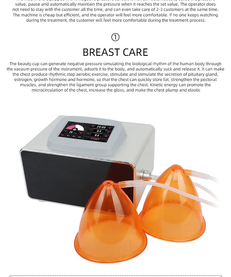 2023 Best Sell Enlarge Breast Enlarger Cupping Big Suction Enhancer Massager Pump Butt Lift