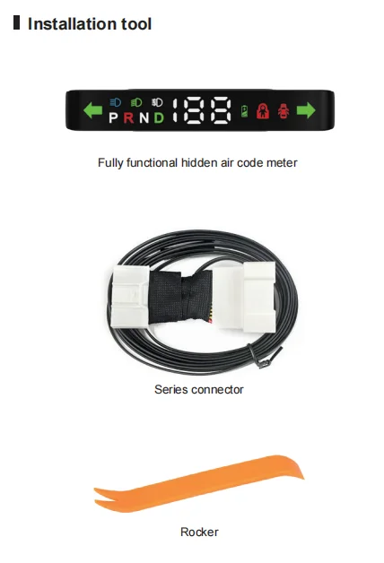 V613 Fully Functional Hidden Air Code Meter HUD New Update Car LED HUD Speed OBDII Universal Digital Head up Display HUD