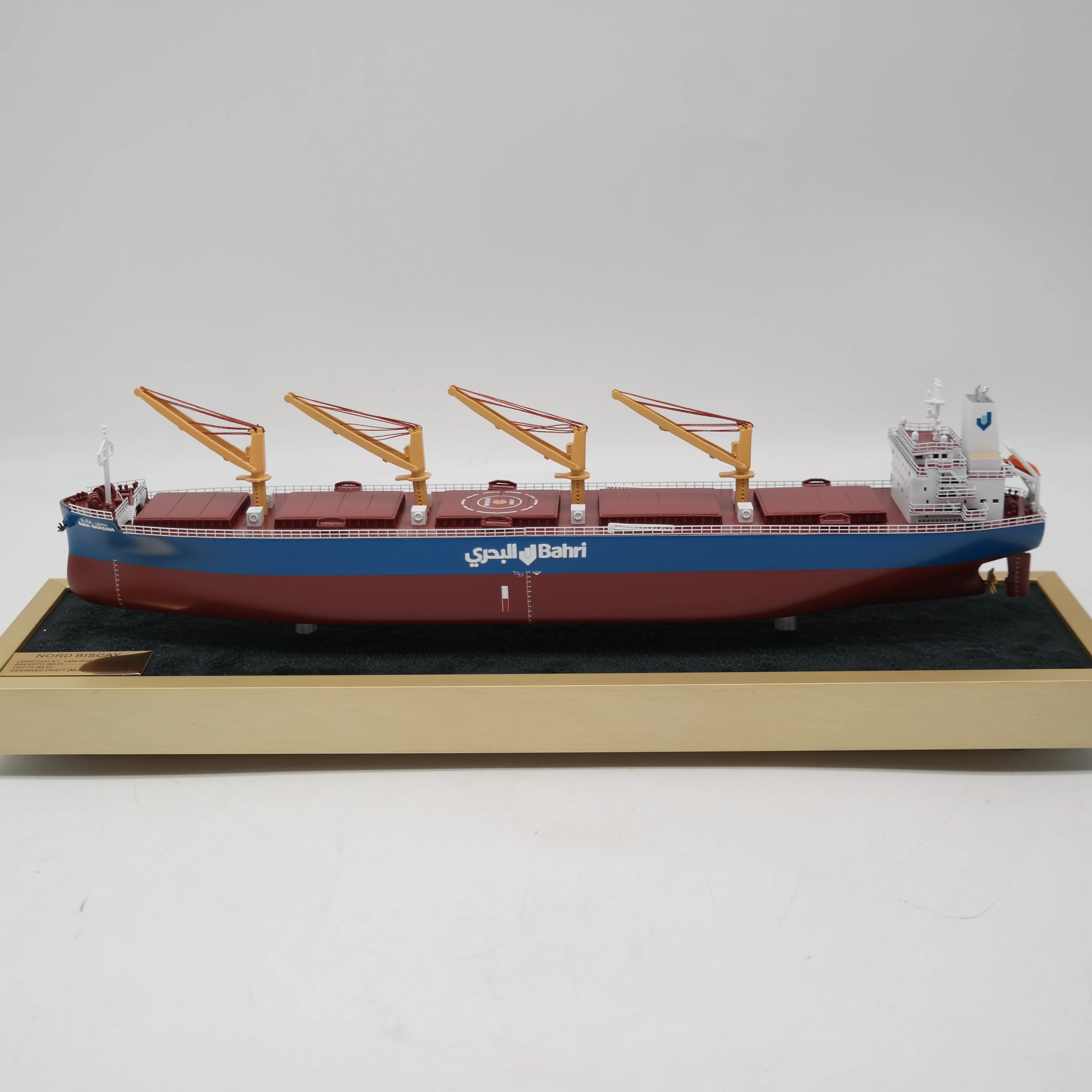 【A】O.A.S Customized 35cm Static Bulk Carrier Model Factory Freight Forwarder Workmanship Model for Christmas Gift Ship Model