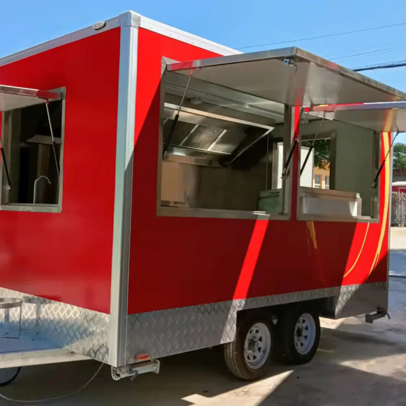 The Us Standard Mobile Kitchen Street Food Trailer Food Trailer Food