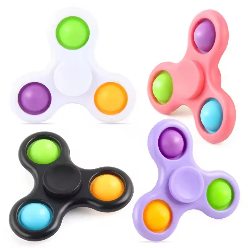Creative Double-sided Hand Spinner Finger Gyro Fingertip Gyroscope Three-leaf Fidget Spinner For Toys Pressure Relief Gift