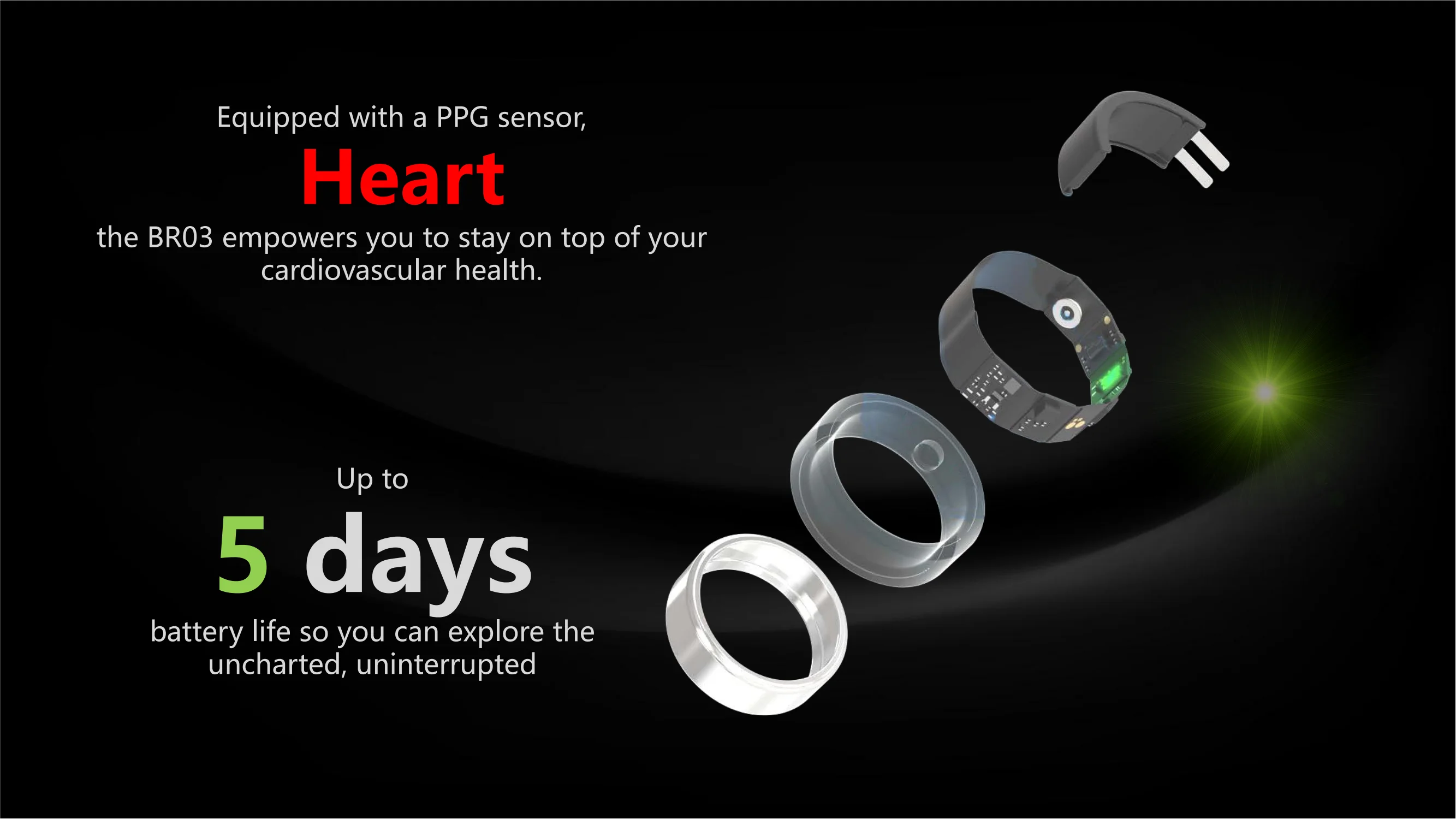 Skmei Smart Ring With 3atm Ip68 For Ios And Android Smart Wearable