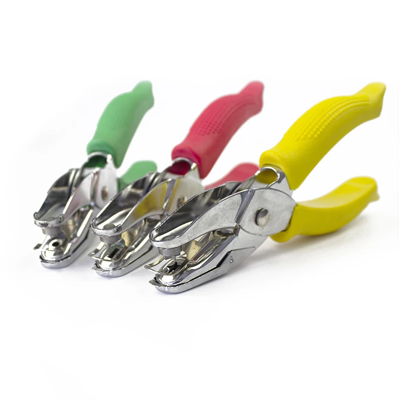 Factory Manual Different Shapes Paper Hole Punch With Rubber Covers for Office and School