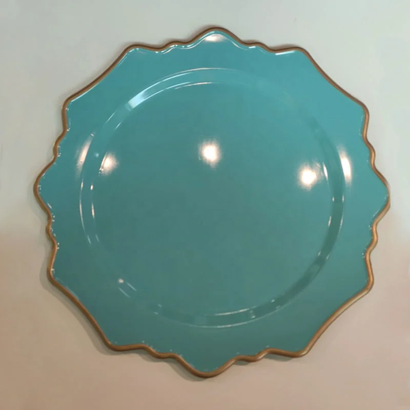 Wholesale 13 Inch Round Plastic Charger Plates Wedding Party Banquet