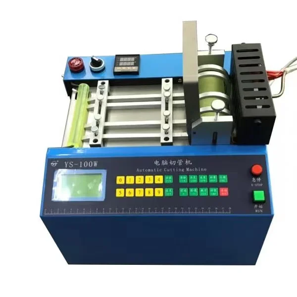 English operation automatic plastic pouch cutting machine pvc pouch sealing machine