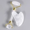 Rullo di cristallo chiaro e cuore Gua Sha (senza scatola)