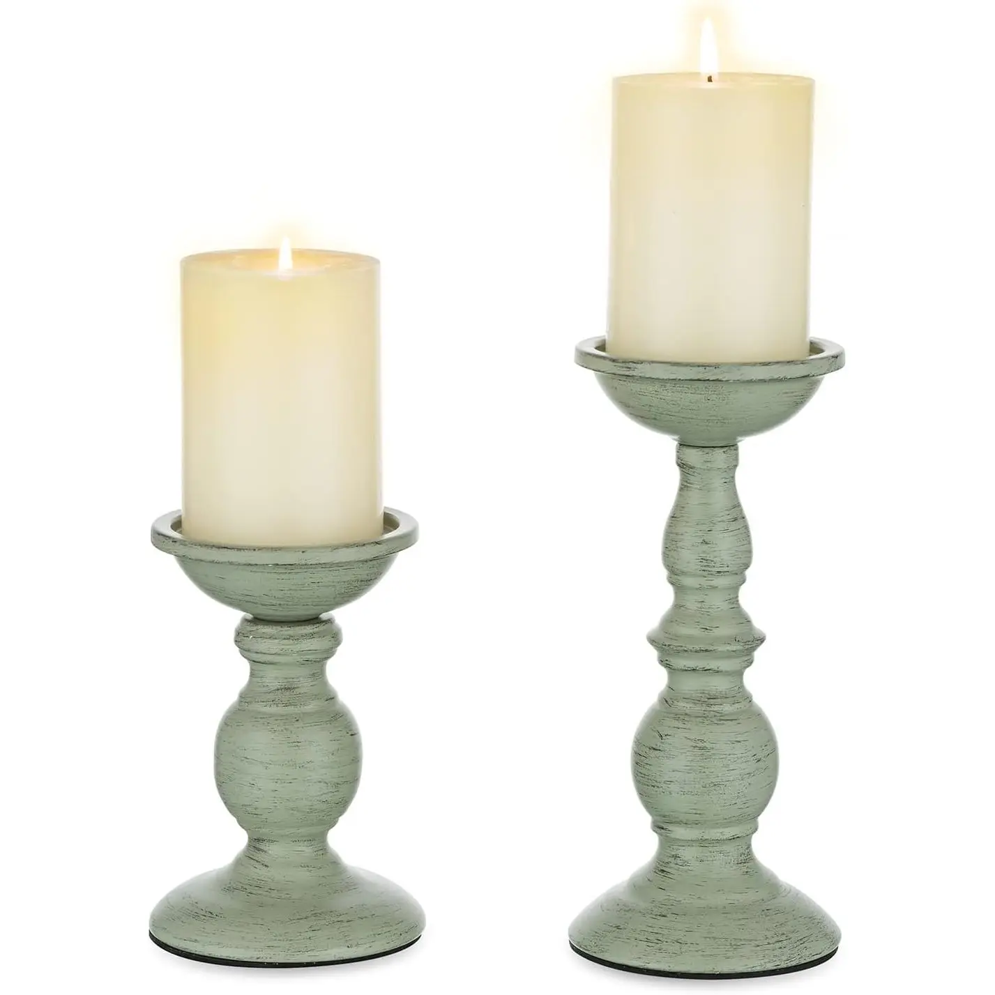 Sziqiqi Retro Iron Candle Holder Vintage Pillar Candle Holders for Wedding Birthday Dinner Table Centerpiece for Candlelight - Image 5