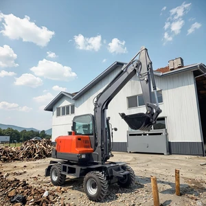 Euro 5 Engine New Heavy Duty Manufacturer High Quality 6ton Wheel Excavator with hummer