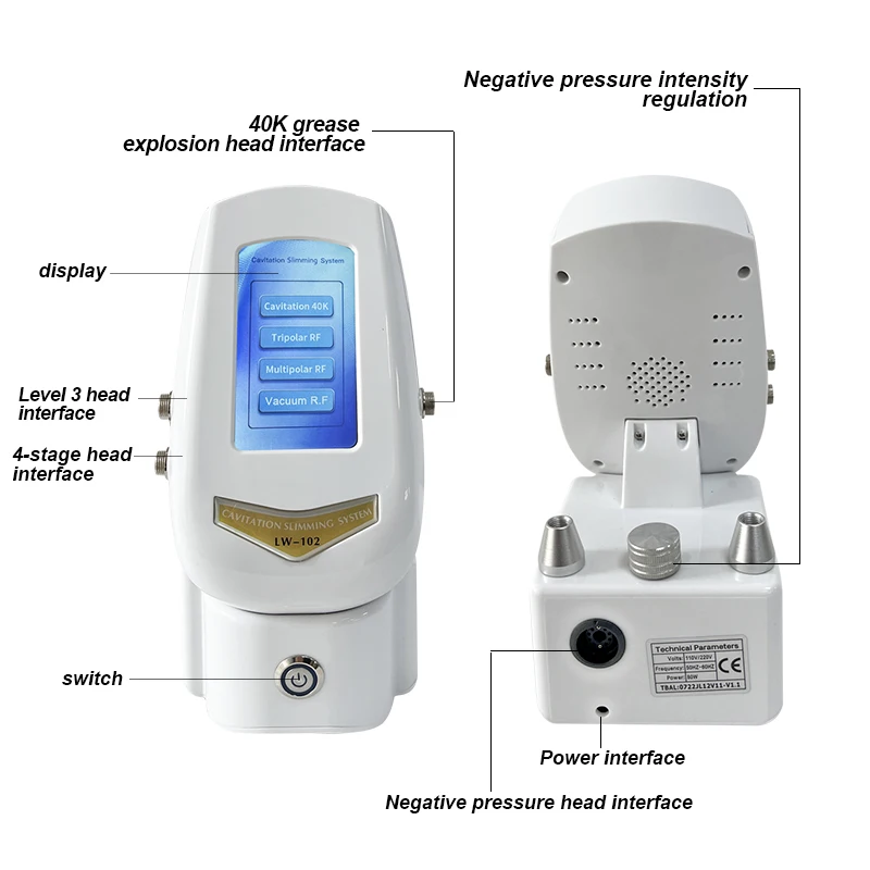 Заводская цена 4 в 1 машина для похудения 40 кГц ультразвуковая радиочастотная вакуумная кавитационная система для похудения
