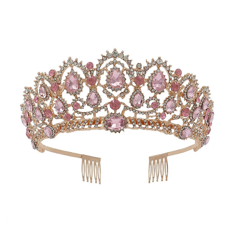 Новый головной убор для невесты, тиара со стразами, модная сказочная корона, Роскошная корона для конкурса