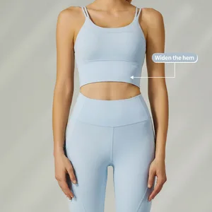 High Quality Seamless Yoga Bra Shorts Set Sexy Yoga Wear Set Sports Bra High Waist Leggings Custom Logo