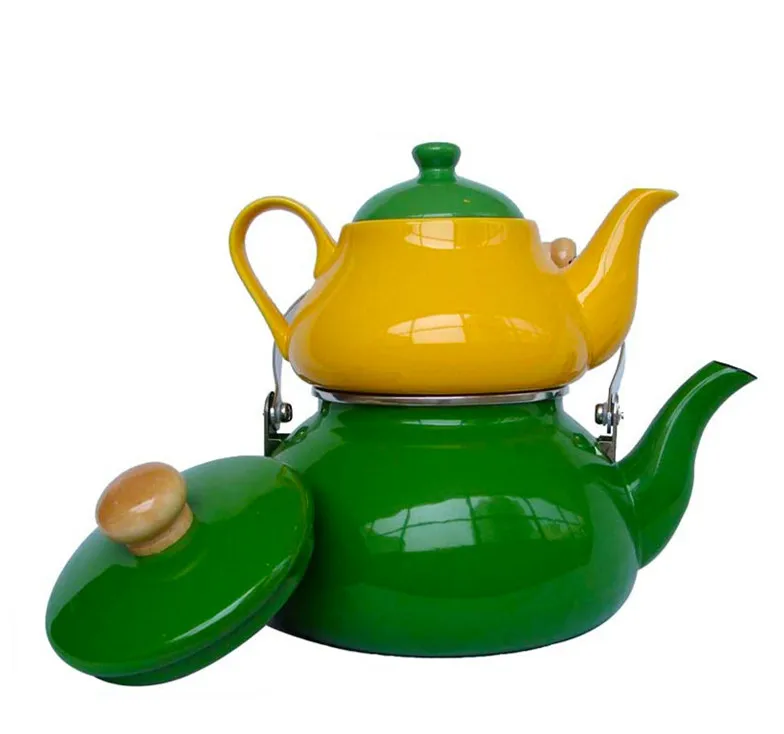 Turkish Black Teapot Set Middle East Saudi Pot Enamel Teapot Kettle