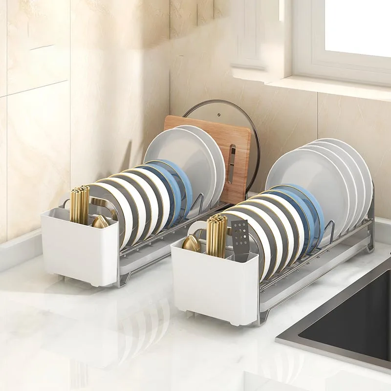 DS3545 Stainless Steel Dish Drainer Efficient Kitchen Organizer