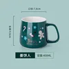 Hombre de jengibre - Taza individual verde para mantener la bebida caliente.