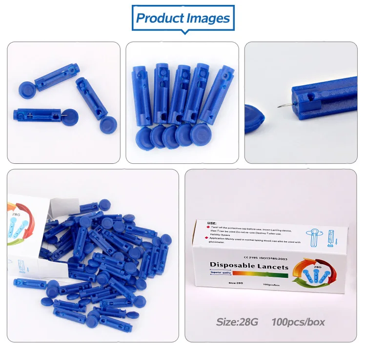 Factory price 23 28 32G high quality  Disposable blood Lancet for Glucose Lancet safety Twist