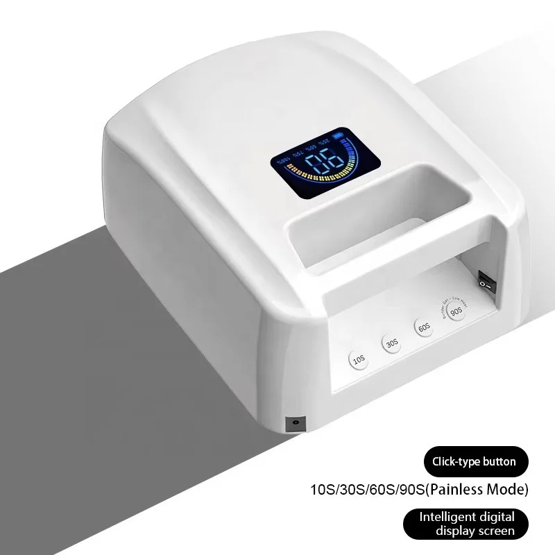 72W Rechargeable UV Nail Lamp Cordless LED Fast Drying Curing Light Led Nail Light for Manicure Pedicure Professional Salon