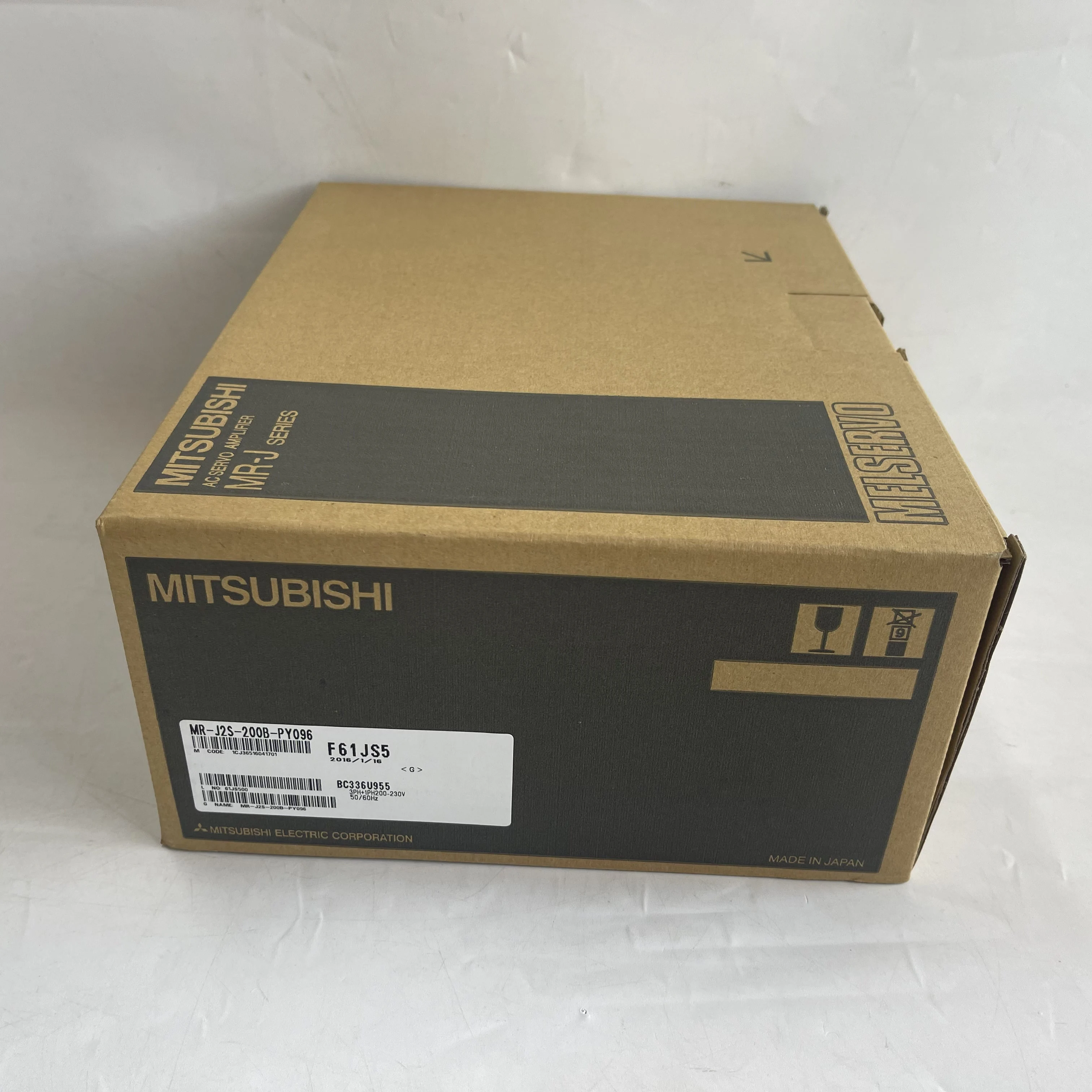 Mitsubishi MELSERVO J2S Series AC Servo Amplifier MR-J2S-200B-PY096 Mitsubishi MELSERVO J2S Series AC Servo Amplifier MR-J2S-200B-PY096