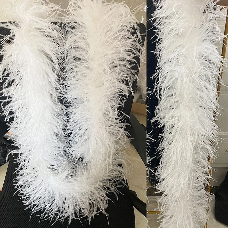 Genuine Ostrich Feather Boa, 6 Ply, 74 Long 