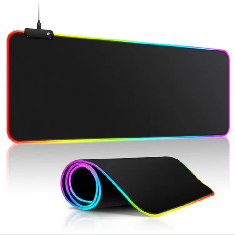 2022 new High Quality Waterproof RGB Lighting Gaming Mouse Pad Customizable Cartoons and Sizes computer game desk mat mousepad