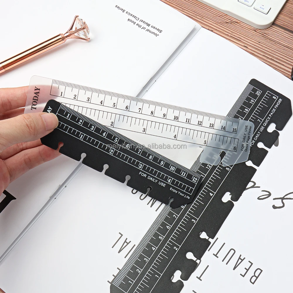 Bookmark Ruler 12 A5 A6 A7 Plastic Bookmark Ruler - Clear Divider & Measuring Tool