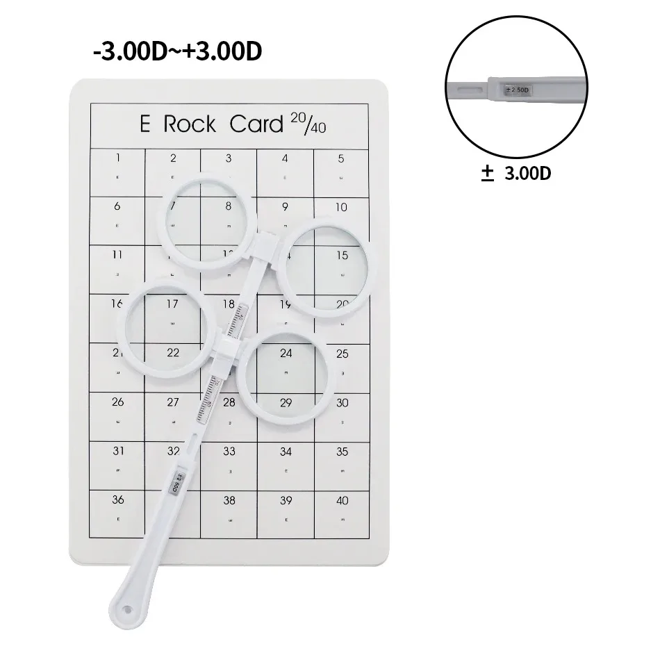 0.50D to 4.00D Scale Flip Lens Confirmation Test Optical Flipper Optometry Plastic Adjustable PD Ophthalmic