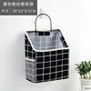 Bolsa de pared a rayas negras (gancho incluido)