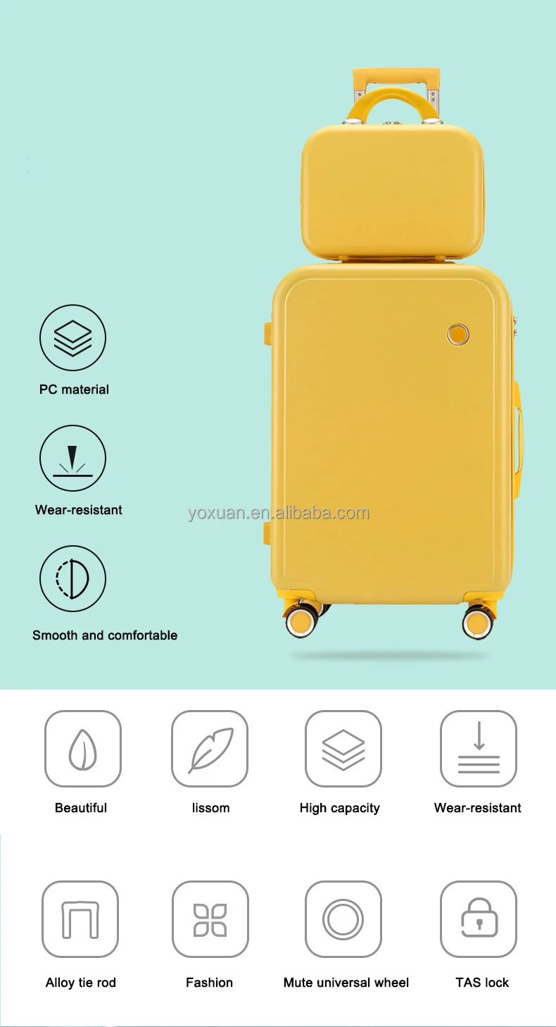 Colorful Customized Ins Mini Suitcases Wholesale Carryons Valise De Voyage Abs Zipper Suitcase