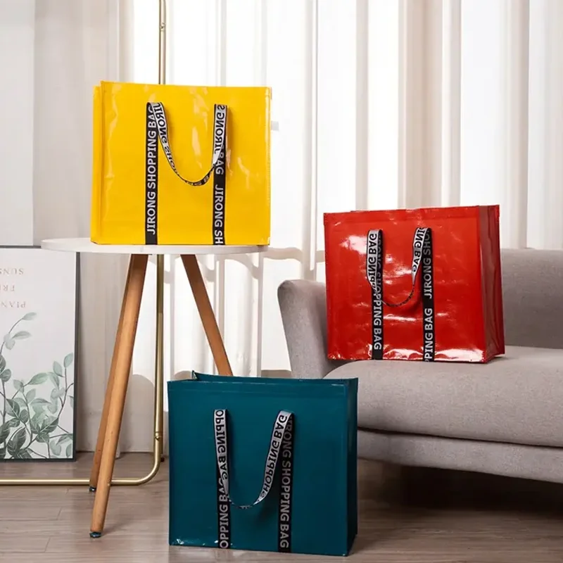 Custom Printed PP Tote Shopping Bags Reusable Foldable Non-Woven Eco-Friendly and Recyclable for Packaging Promotion