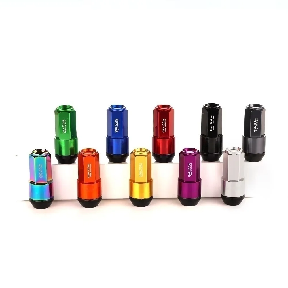 19HEX Rays Two-In-One Side Wheel Nut Lug Nut Length 58MM M12X1.5 M12X1.25 M14 1.5 With Alloy