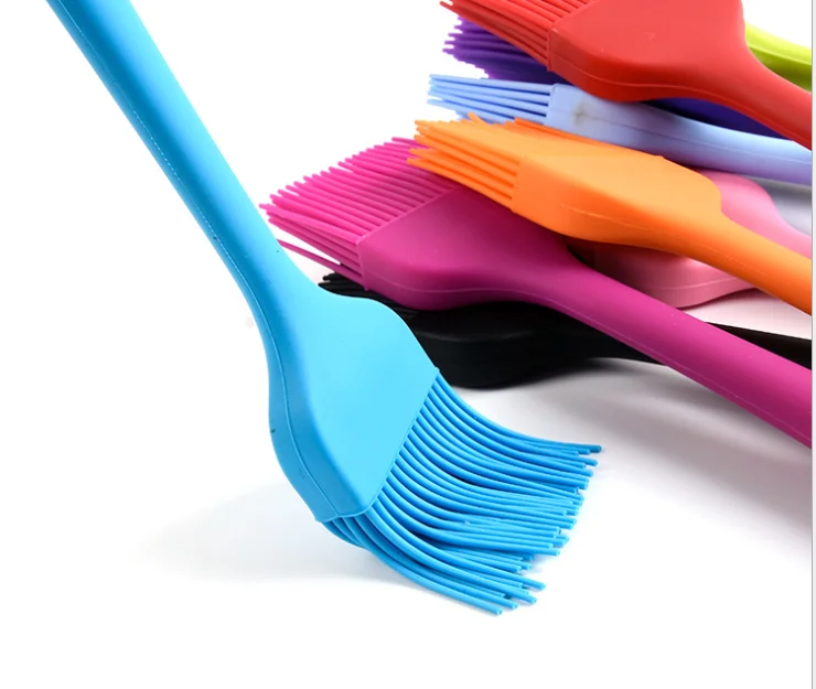 Wholesale Customized Heat Resistant Silicone Pastry Basting BBQ Brush 26*4.5cm Wood Hand Grip Eco-Friendly Sustainable Utensil details