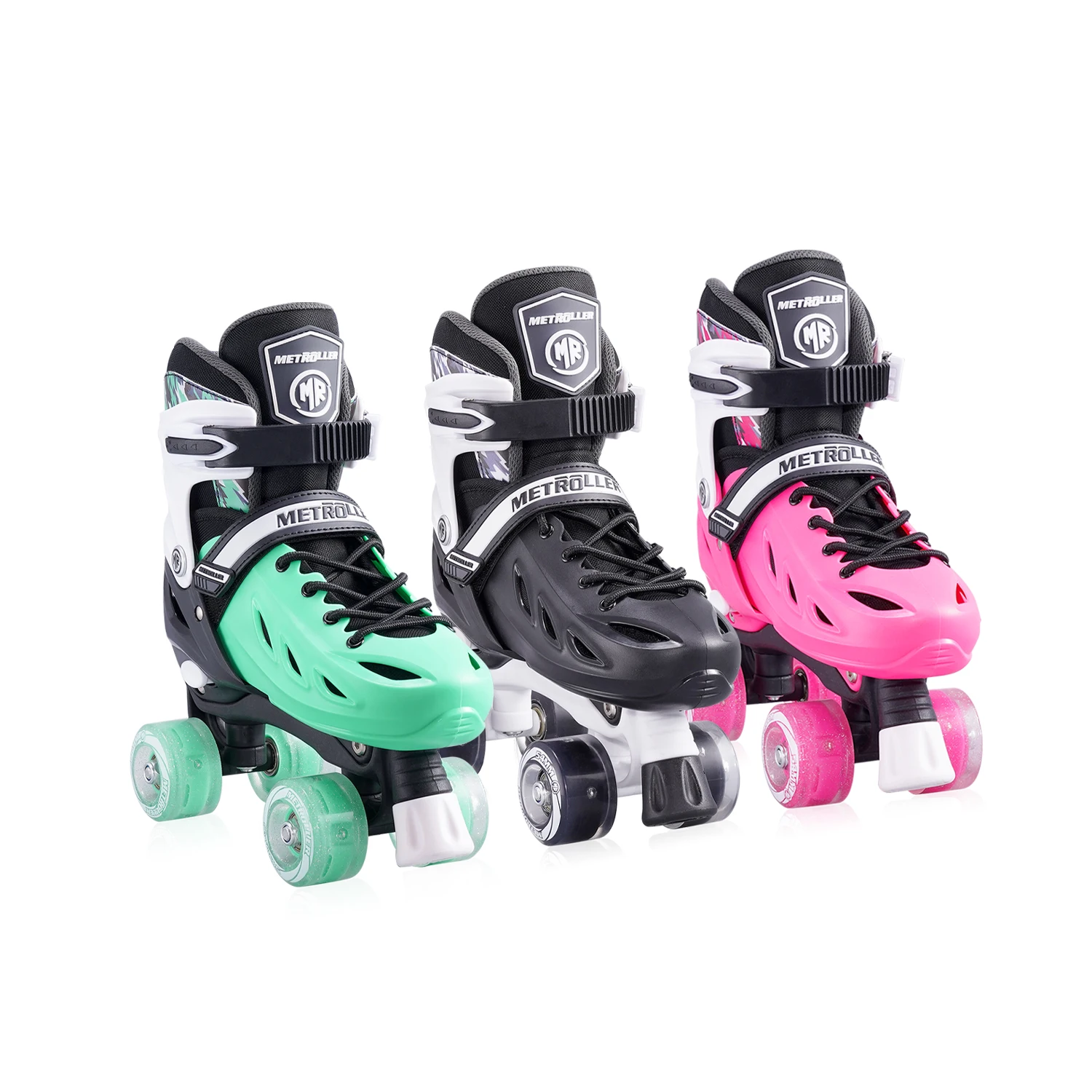 Kids Safe Glitter 4 Flashing PU Wheels New Design  Quad Skates Roller Skates in Stock