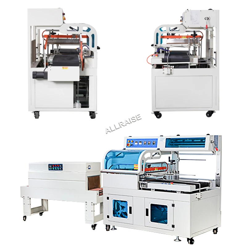 Automatic Thermal Shrink Wrapping Packing Machine PE Film Heat Shrink Packaging Heat Shrink Tunnel Wrap Machine for Boxes Cans